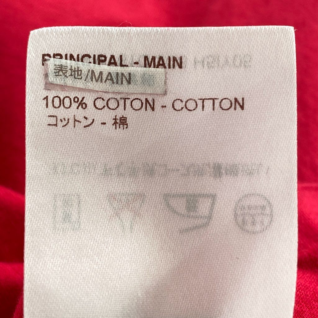 13e22 LOUIS VUITTON ルイヴィトン ワンポイント刺繍 ロゴ刺繍 半袖Tシャツ カットソー L レッド コットン100 メンズ