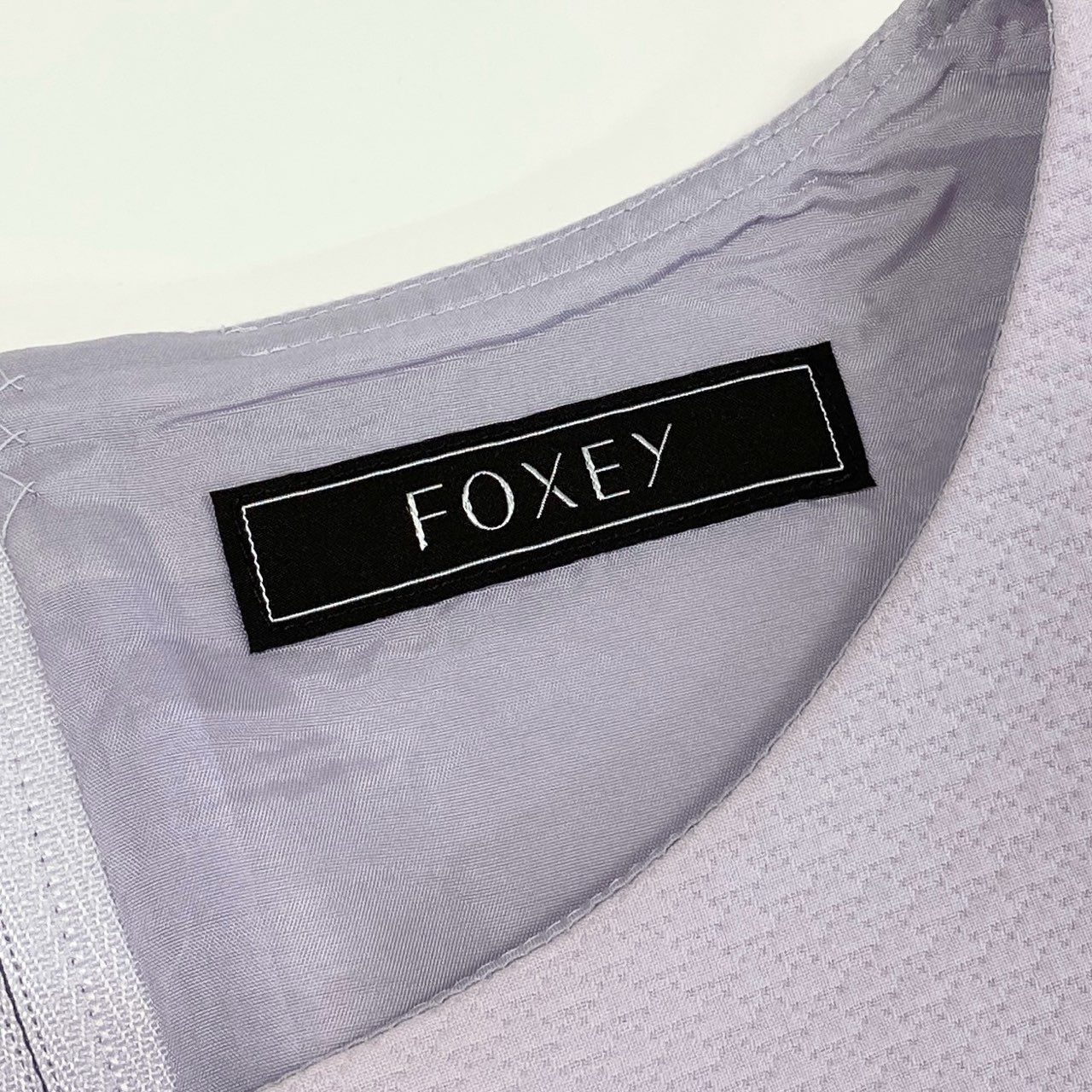 87c26 FOXEY フォクシー ノースリーブワンピース オケージョンワンピース バックジップ セレモニー きれいめ◎ 42267 38 ラベンダー