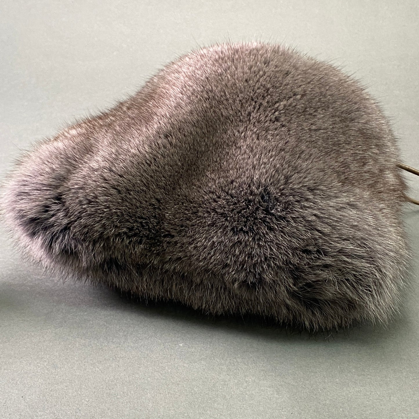 g29《美品》 LUDLOW ラドロー フォックスファー ファーバッグ ハンドバッグ ワンショルダーバッグ グレー系 フォックスファー レディースk02i