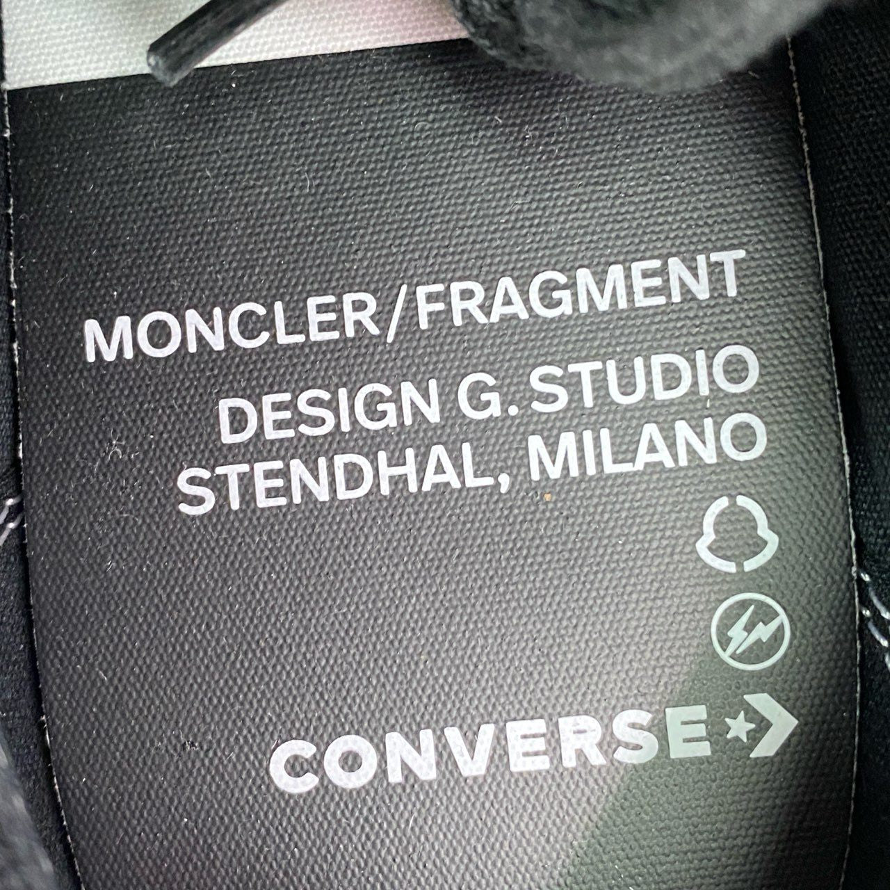 10c25 《未使用品》 CONVERSE コンバース MONCLER モンクレール FRAGMENT フラグメント FRAYLOR 3 CHUCK 70 CK スニーカー 172320C 28cm ブラック 箱付き
