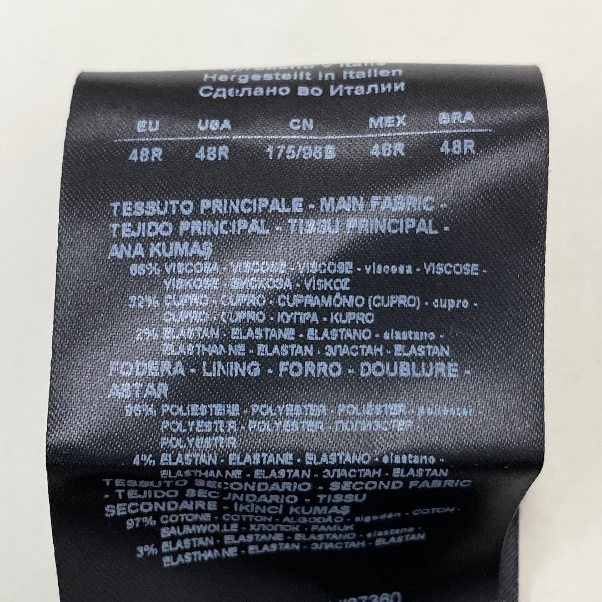 45j8 GIORGIO ARMANI ジョルジオアルマーニ 黒タグ ベロアジャケット ブルゾン サイズ48R ネイビー BECKHAM イタリア製t18r