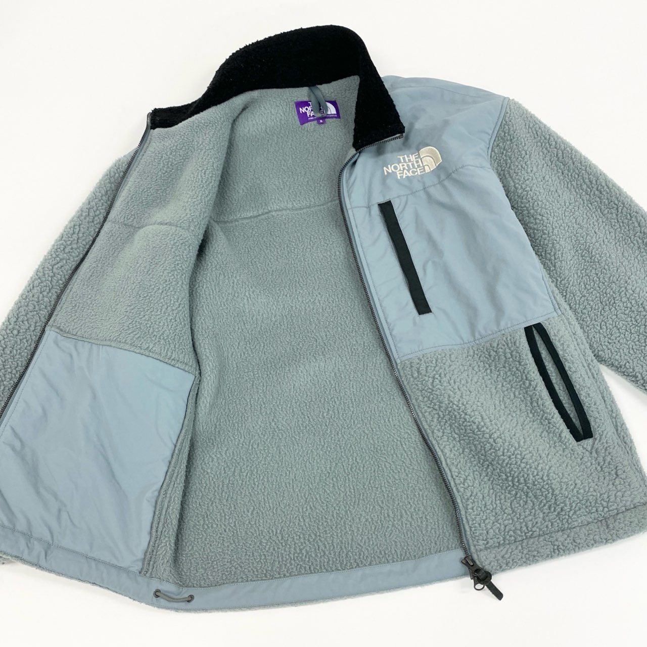 1f6 THE NORTH FACE ザ ノースフェイス パープルレーベル NA2054N デナリジャケット ボアジャケット サイズS ブルーグレー メンズ アウトドア