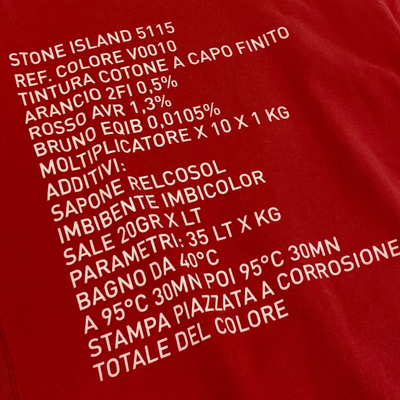 52e23 STONE ISLAND ストーンアイランド Massimo Osti マッシモオスティ期 ヴィンテージ スウェット トレーナー サイズL レッド メンズ 男性用 トップス