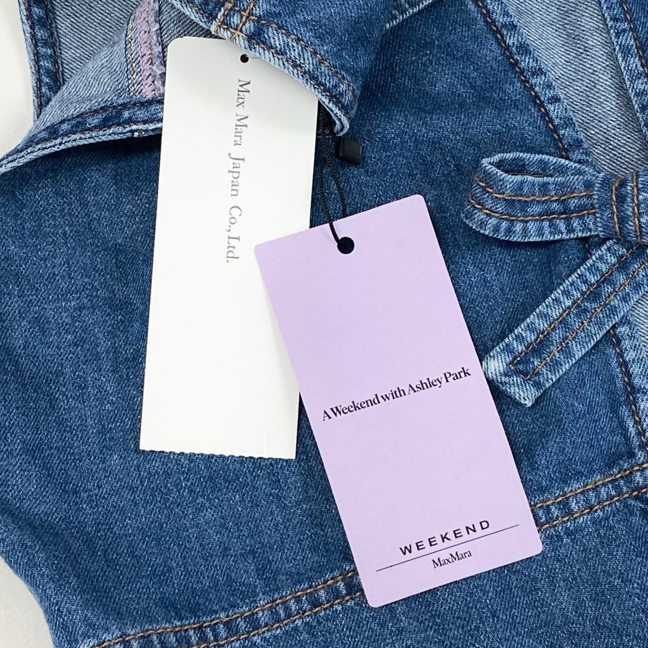 86i11 《未使用》 Max Mara WEEK END マックスマーラ ウィークエンド 2025年春夏 デニムジレ ノースリーブトップス アシュリーパーク コラボ 5161015606 サイズ40 インディゴブルー コットン レディースu02t