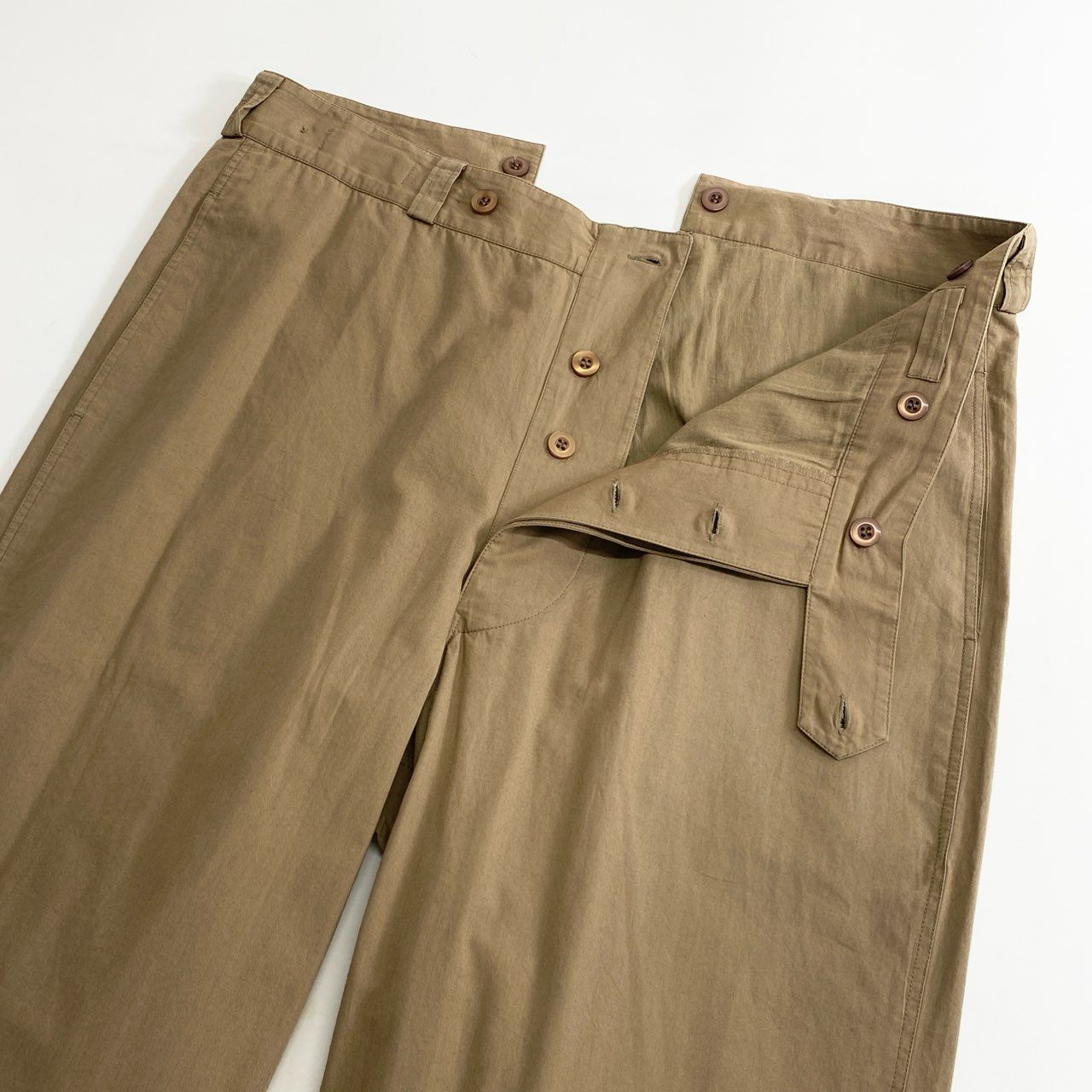 39c23 《未使用》 定価¥19,800 SEEALL シーオール MINER PANTS マイナーパンツ 44 ベージュ タグ付き SAU23 PT382