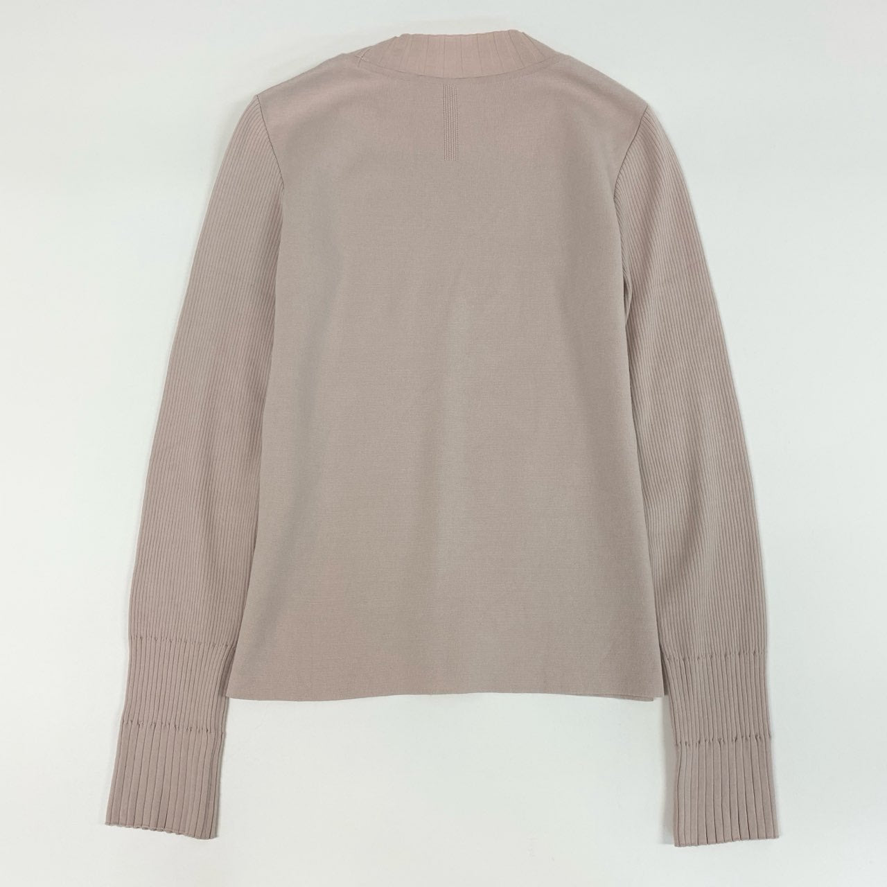 58f16 【美品】 FOXEY フォクシー 長袖ニット Vネックニット セーター リブニット ブランドロゴ レディース 日本製 女性用 27345 40 ブラック