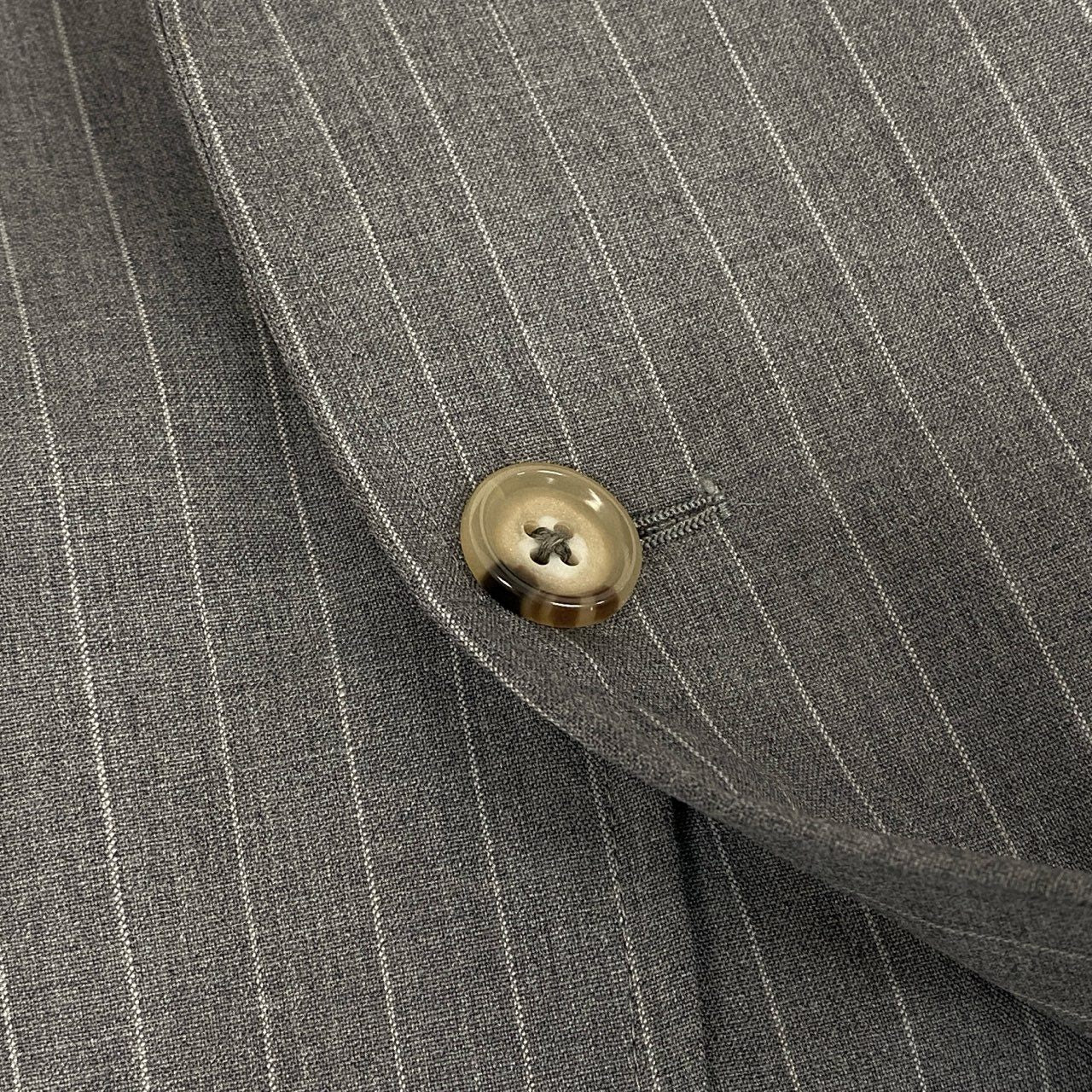 43e12 A BATHING APE アベイシングエイプ ユナイテッドアローズ別注 シングルスーツ ストライプ 裏地総柄 サイズ46 グレー メンズ 男性用