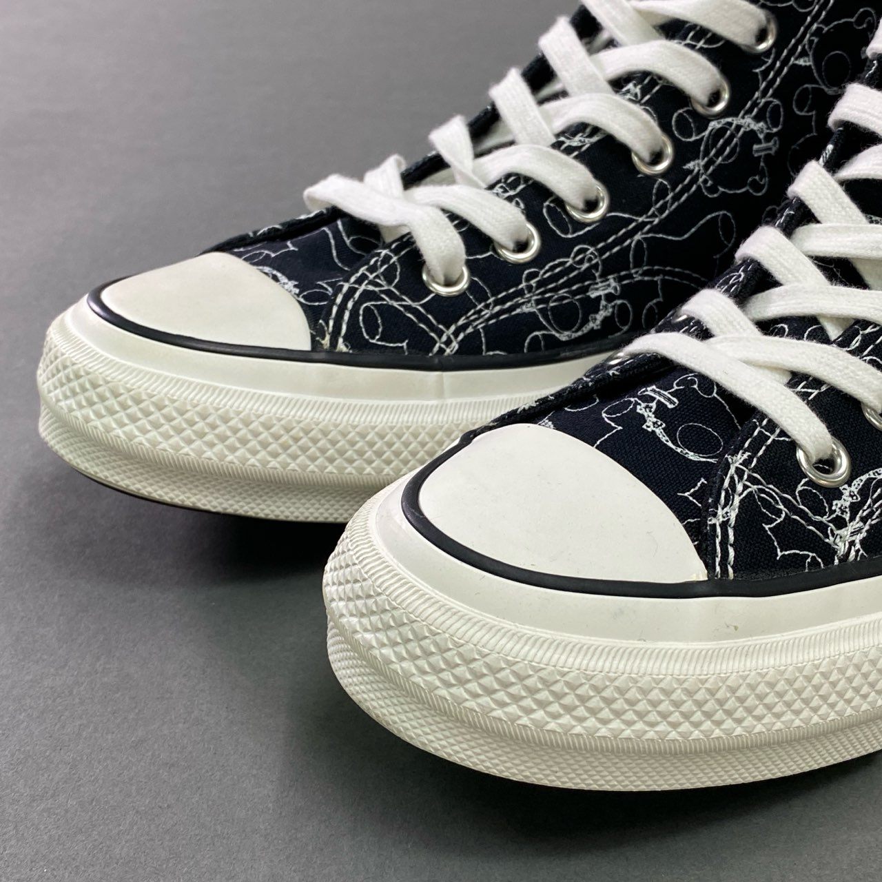13c25 【未使用】 CONVERSE Addict × UNDER COVER コンバース アディクト アンダーカバー チャックテイラー マテリアル ハイ ハイカットスニーカー シューズ 1CL579 27.5cm ブラック ホワイト メンズ