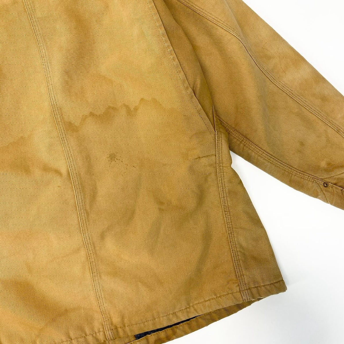 5d10 Carhartt カーハート ミシガンチョアコート ダックジャケット サイズL~XL相当 茶系 Vintage ヴィンテージt18r