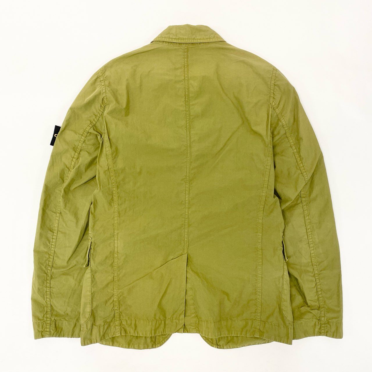 41h24 STONE ISLAND ストーンアイランド フィールドジャケット テーラードジャケット ミリタリ ワッペン付き XS カーキ コットン メンズo07t