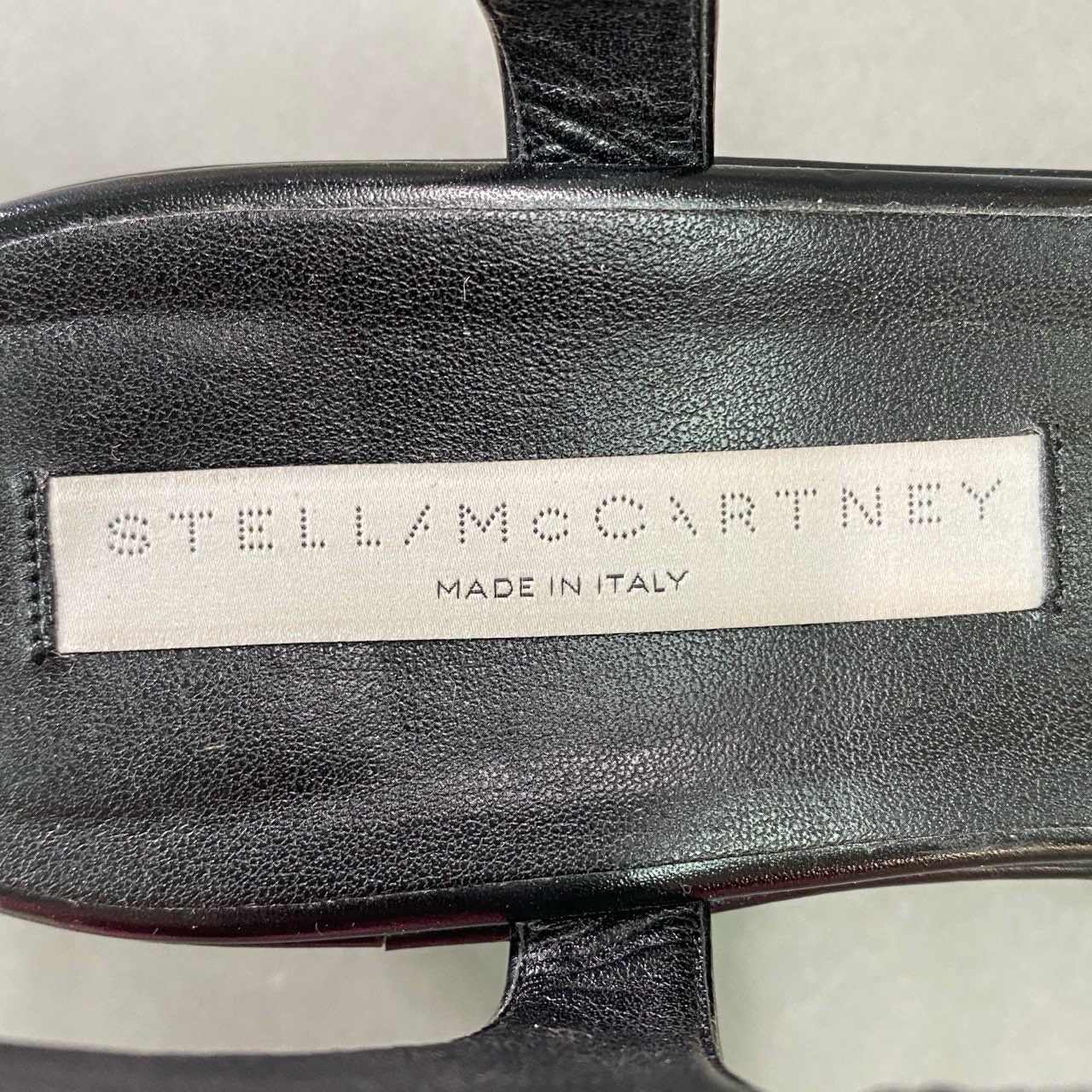 7b14 STELLA McCARTNEY ステラマッカートニー プラットフォームサンダル 40 ブラック レザー ウッド 厚底 シューズ イタリア製