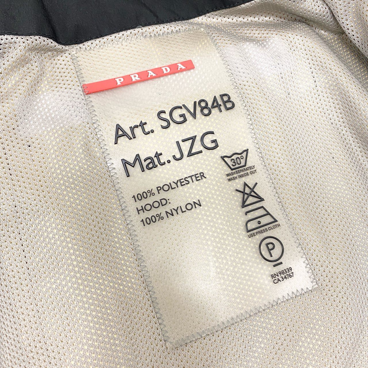 53j28《美品》 PRADA SPORT プラダ スポーツ 00s 袖ロゴ フルジップ ナイロンジャケット SGV84B 48 ブラック フード付 Y2K Vintage ヴィンテージt18r