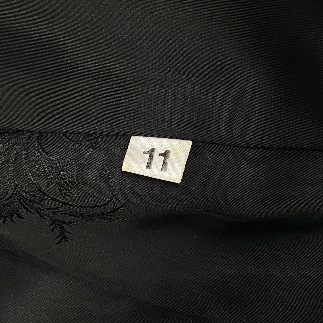 43a21 ダークミンク ファーコート サイズ11 ブラック 本毛皮 Dark Mink Fur Coat 毛質◎ ポケット有t18r