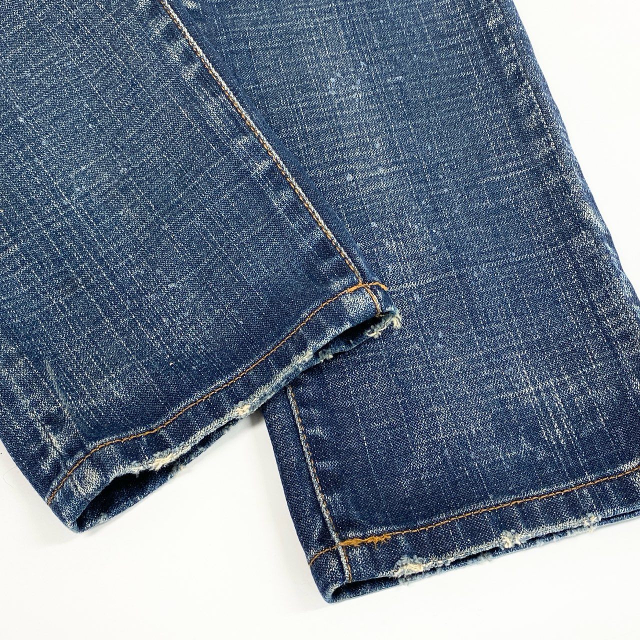 45b27 Dior HOMME ディオール オム エディ期 ダメージ加工 5ポケット デニムパンツ ジーパン 7E3110610197 サイズ31 インディゴブルー コットン100% メンズ