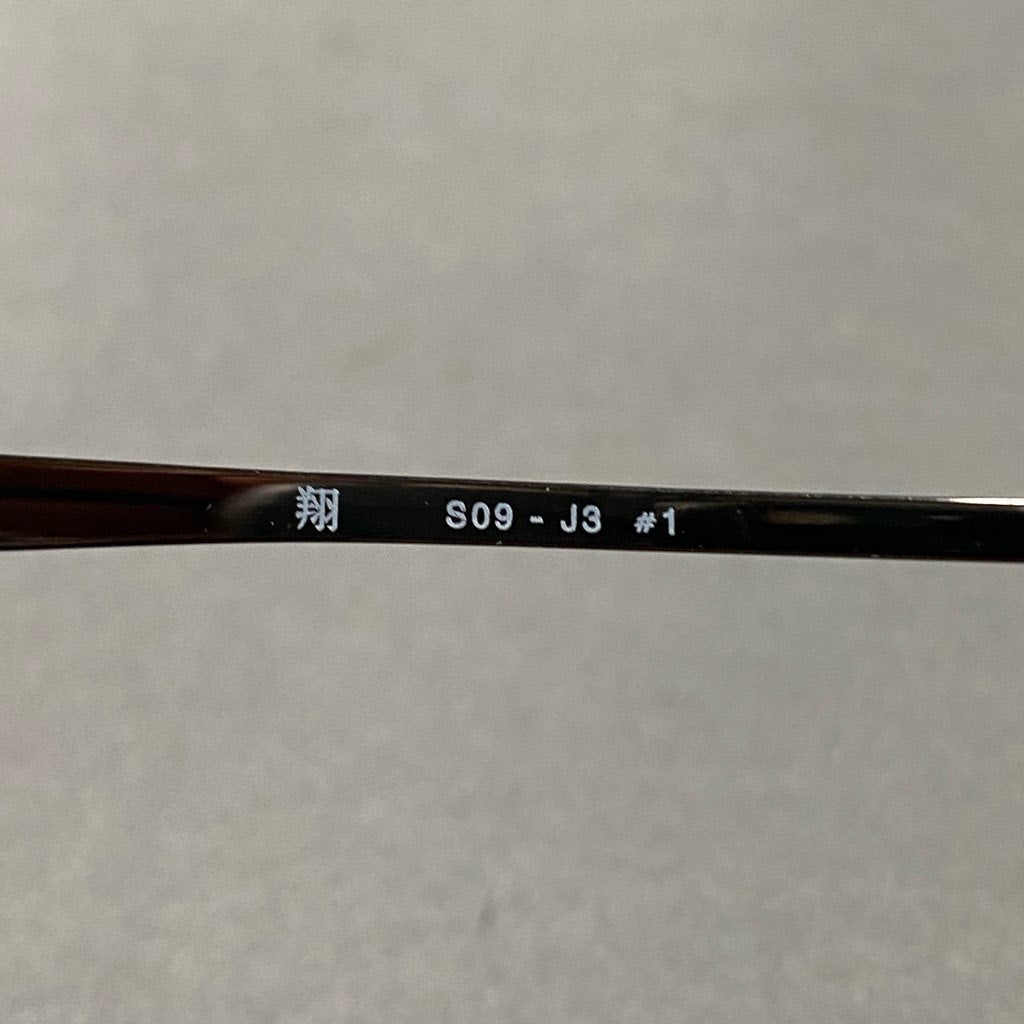 13d12 SAMURAI SHO サムライ翔 哀川翔 メガネ 眼鏡 アイウェア チタンセルコンビフレーム S09-J3 48□23 ブラック TITANIUM サングラス