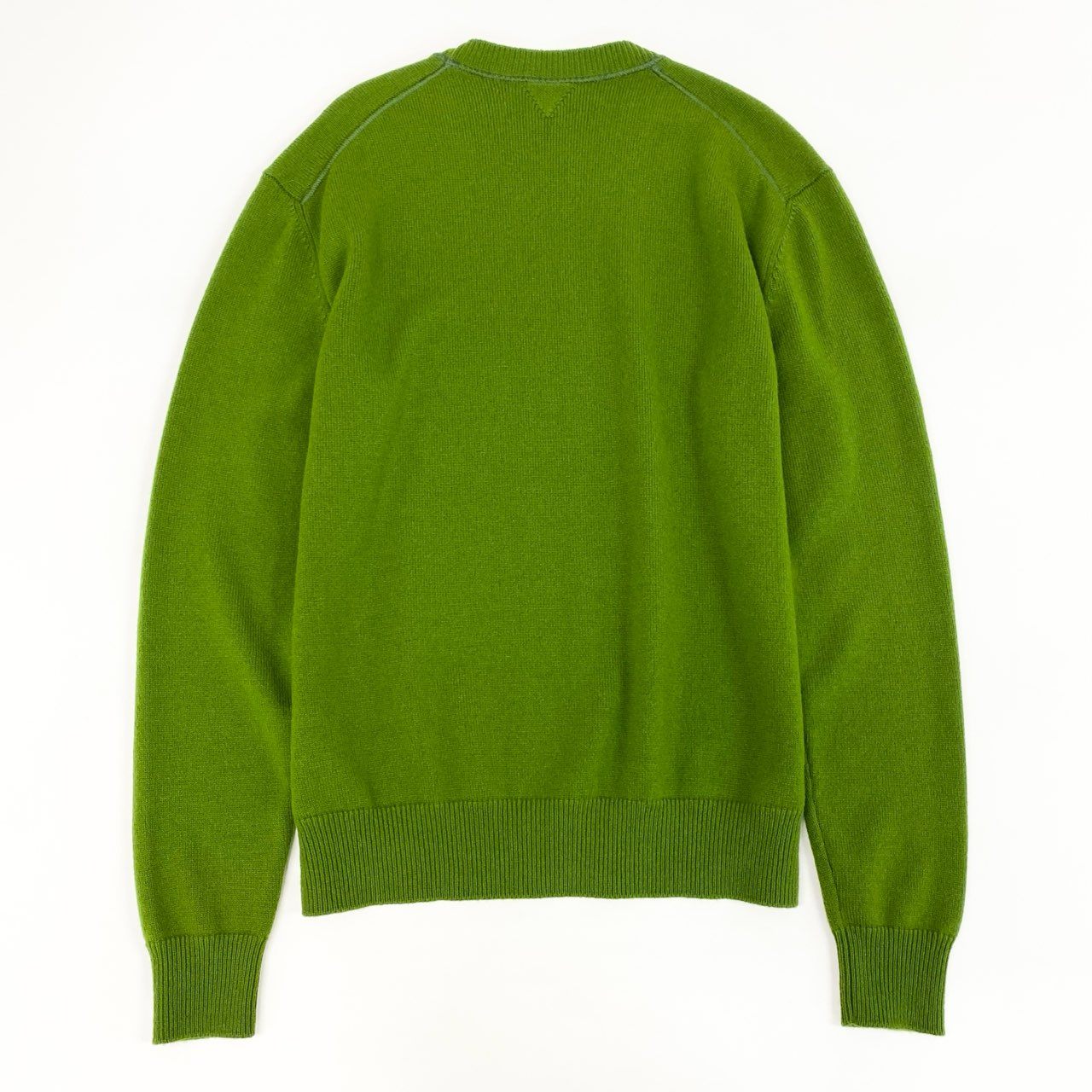 82d4 《美品》 BOTTEGA VENETA ボッテガヴェネタ 2022年モデル カシミヤ クルーネックニットセーター 730542 L グリーン イタリア製