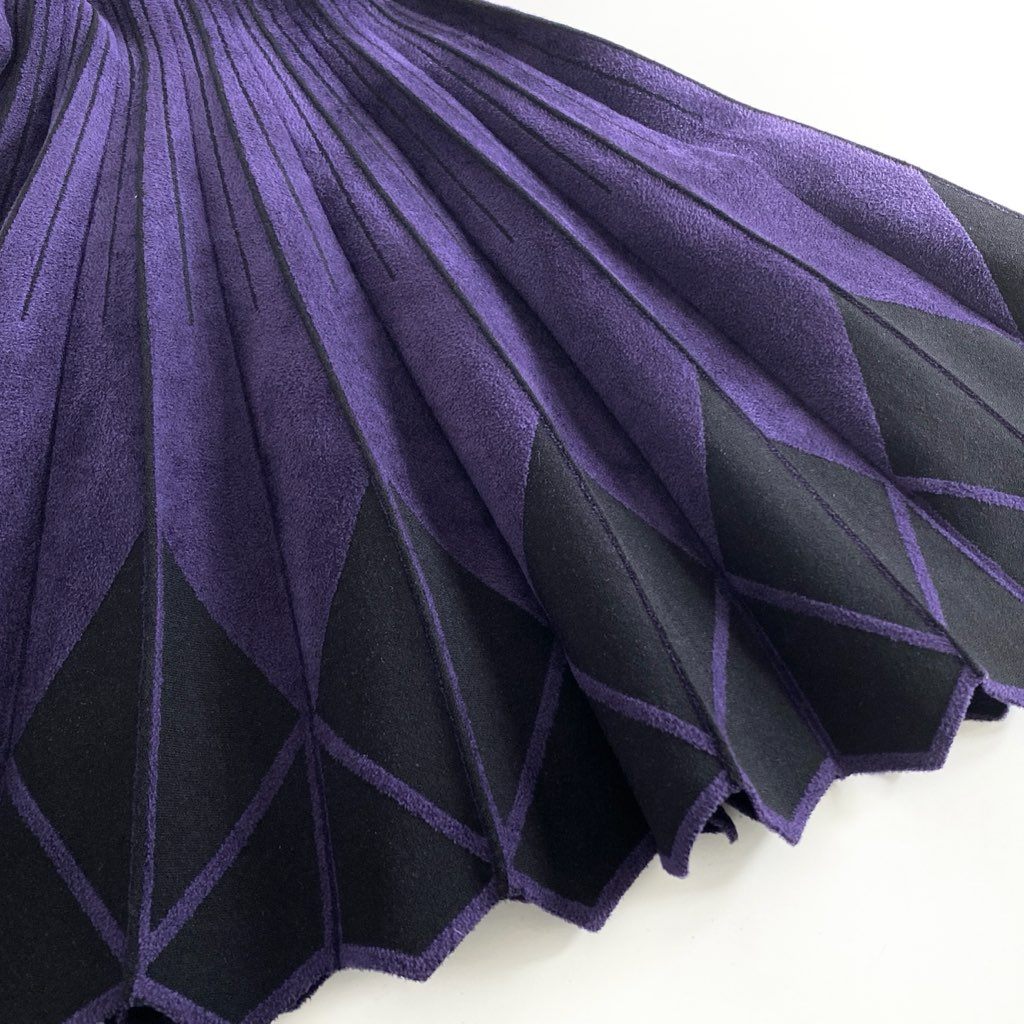 22f8 antonino valenti アントニーノヴァレンティ イタリア製 ノースリーブ ストレッチ ドレス ワンピース 19521-12-51-380 40 ブラック パーパープル