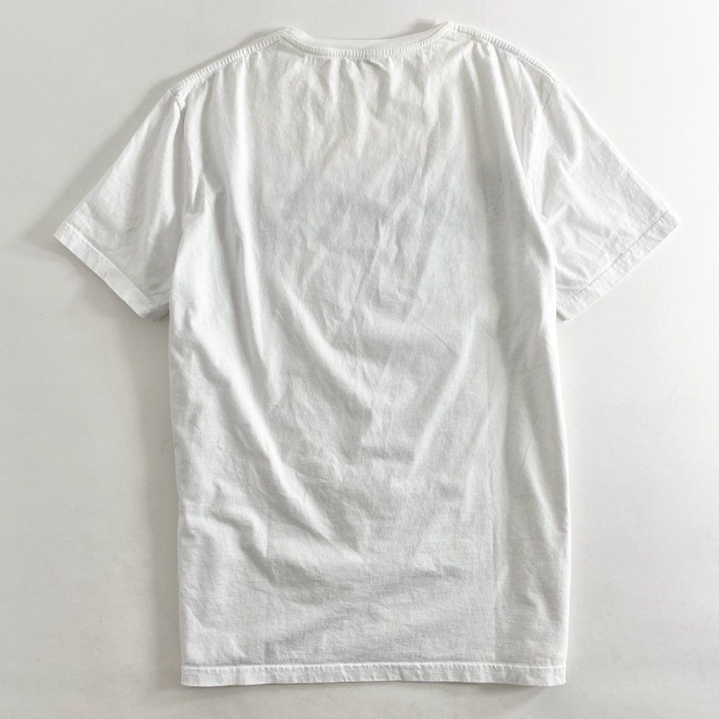 83h27 イタリア製 ALEXANDER McQUEEN アレキサンダーマックイーン 半袖Tシャツ カットソー トップス ペイントロゴ 622104 M ホワイト コットン100% メンズ 紳士服