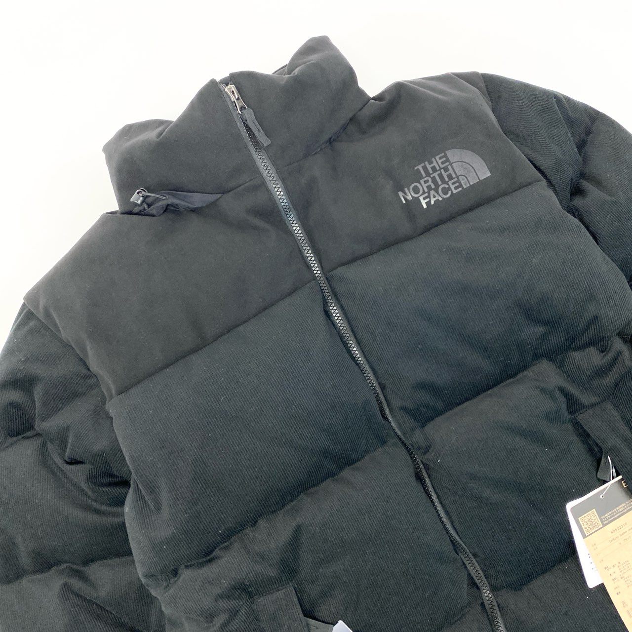 67j20 《未使用品》 THE NORTH FACE ノースフェイス Corduroy Nuptse Jacket コーデュロイ ヌプシ ダウンジャケット ND92231R XL ブラック タグ付き アウトドアt18r