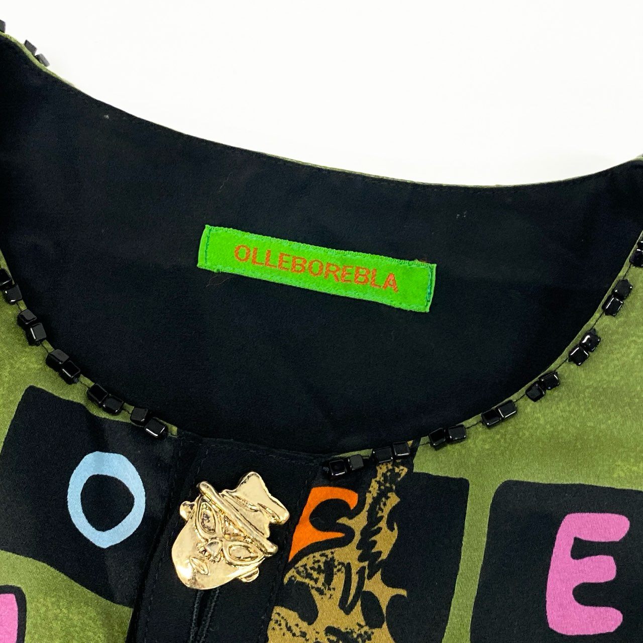 48e12 OLLEBOREBLA アルベロベロ オレボレブラ チュニックワンピース シャツワンピース トップス マルチカラー ポリエステル100% レディース