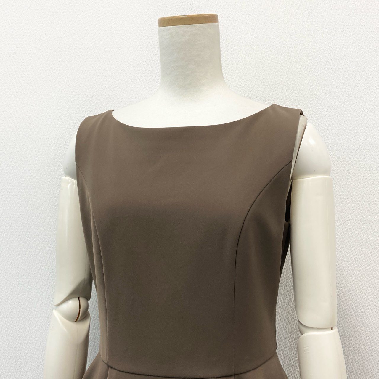 69k20 FOXEY NEW YORK フォクシー ニューヨーク Baron Dress バロンドレス ワンピース 32796 40 ブラウン ストレッチ 伸縮性○ 日本製