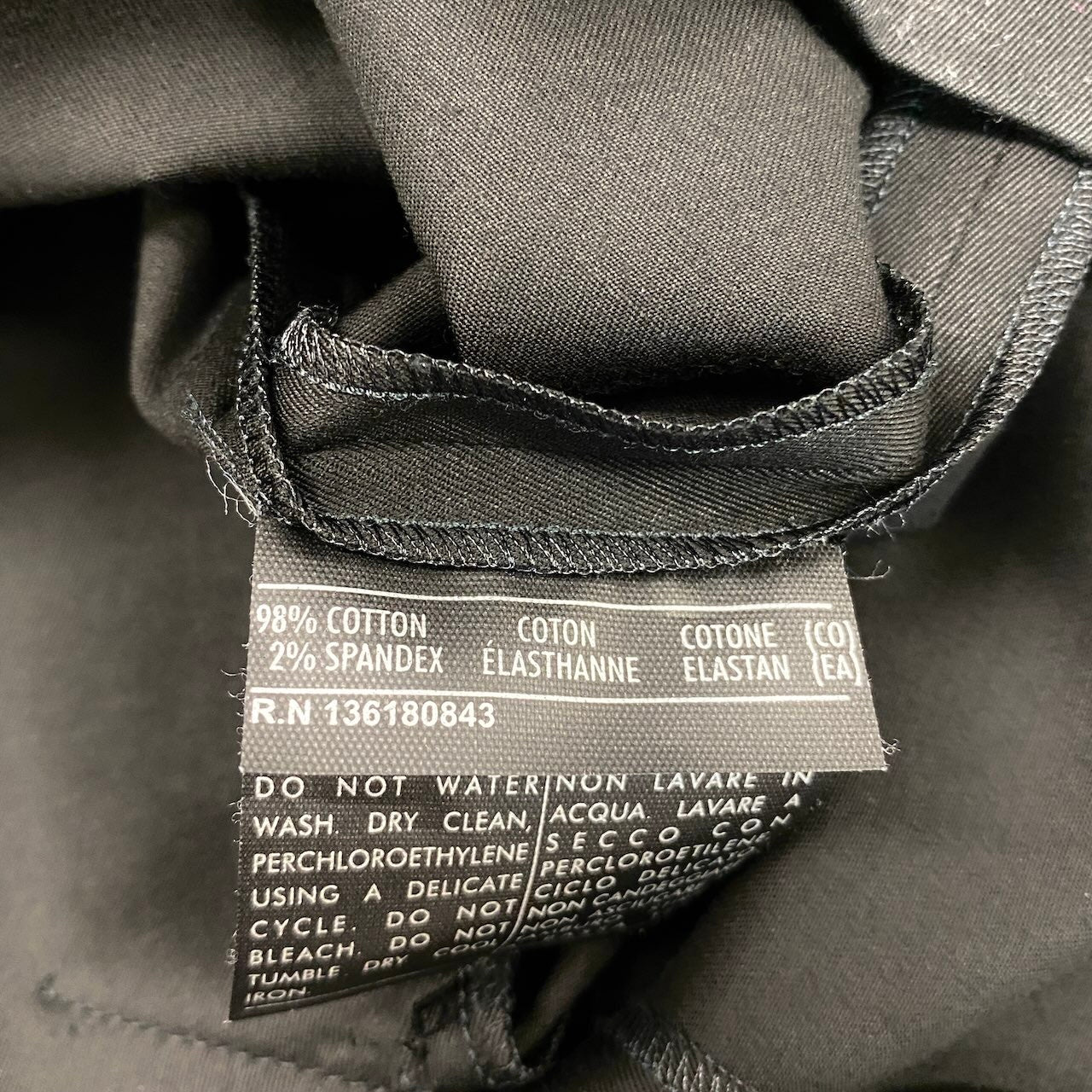 14g5 Salvatore Ferragamo サルヴァトーレフェラガモ ベルト付 スカート ボトムス 膝丈 イタリア製 40 ブラック コットン レディースo07t