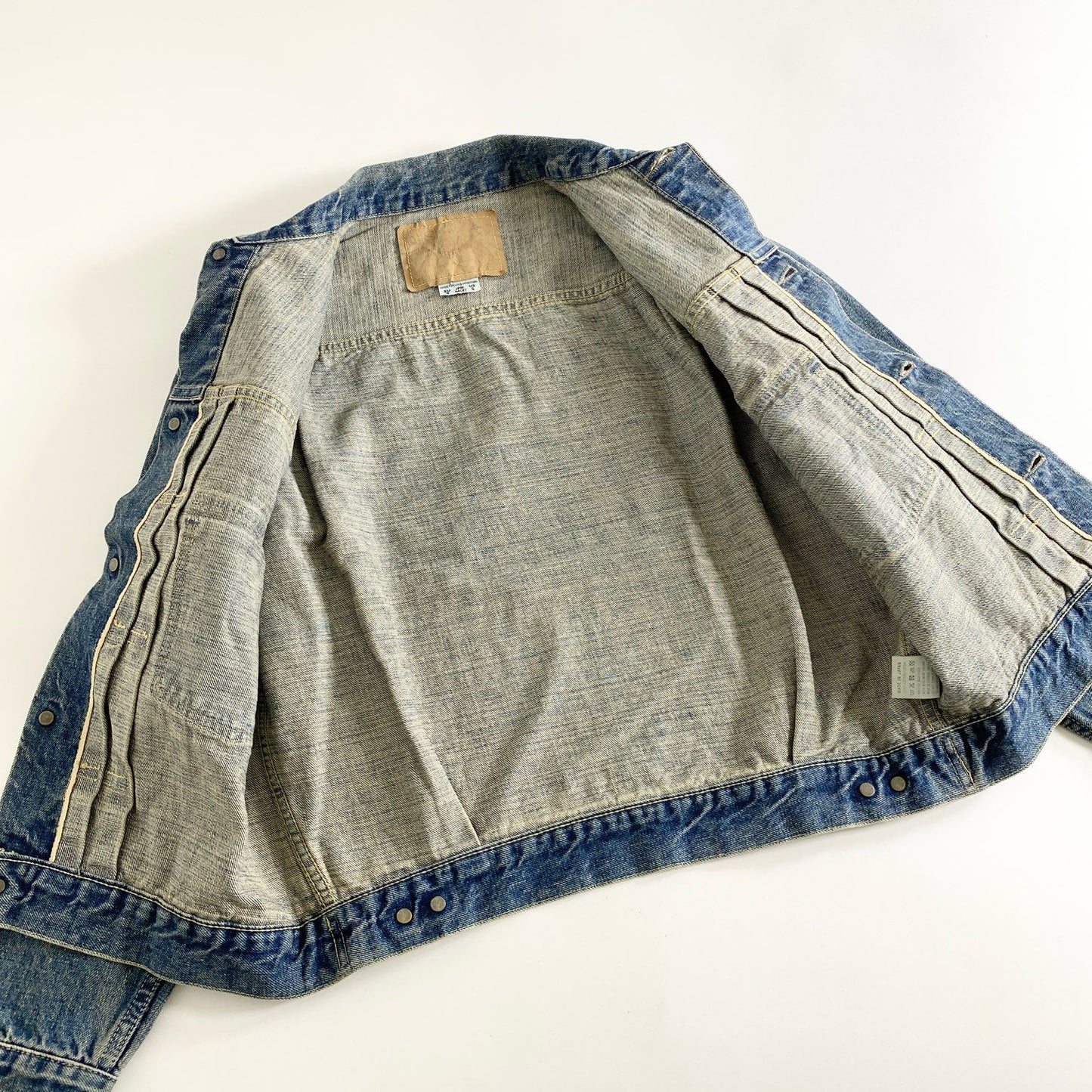 1d24 日本製 or slow オアスロウ 2ndTYPE デニムジャケット ジージャン Gジャン サイズM インディゴブルー コットン100% レディース