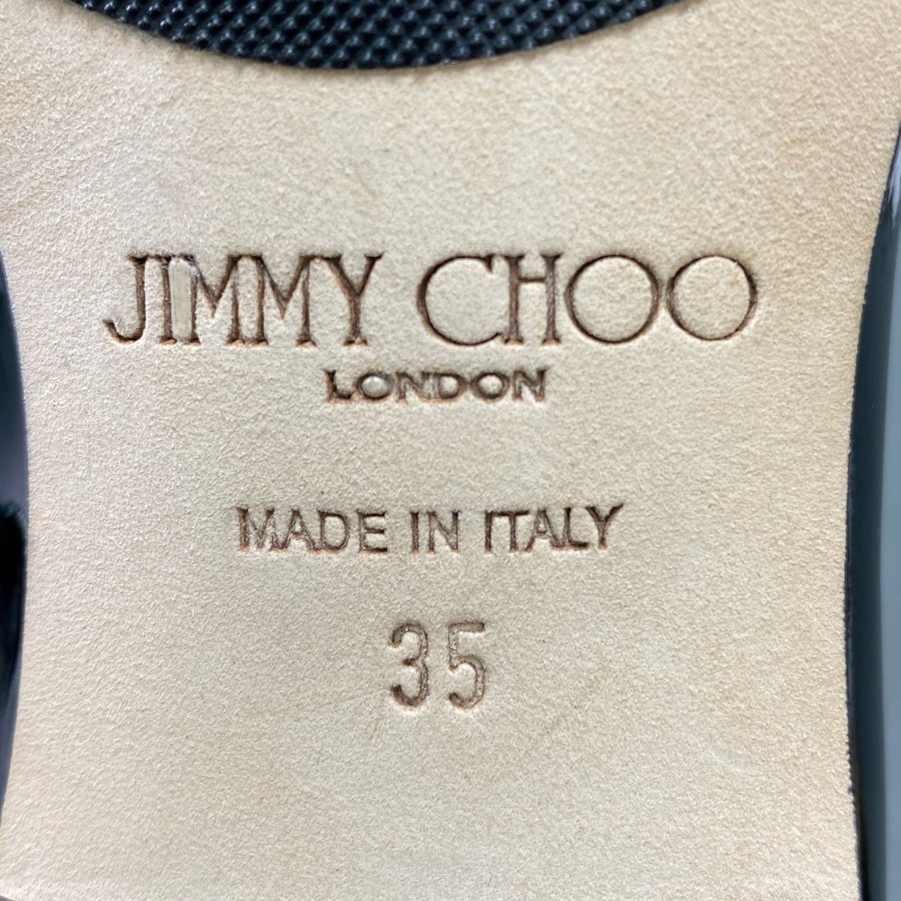 3c18 イタリア製 JIMMY CHOO ジミーチュウ ダブルモンクストラップ シューズ パテントレザー バイカラー 35 ブラック ホワイト