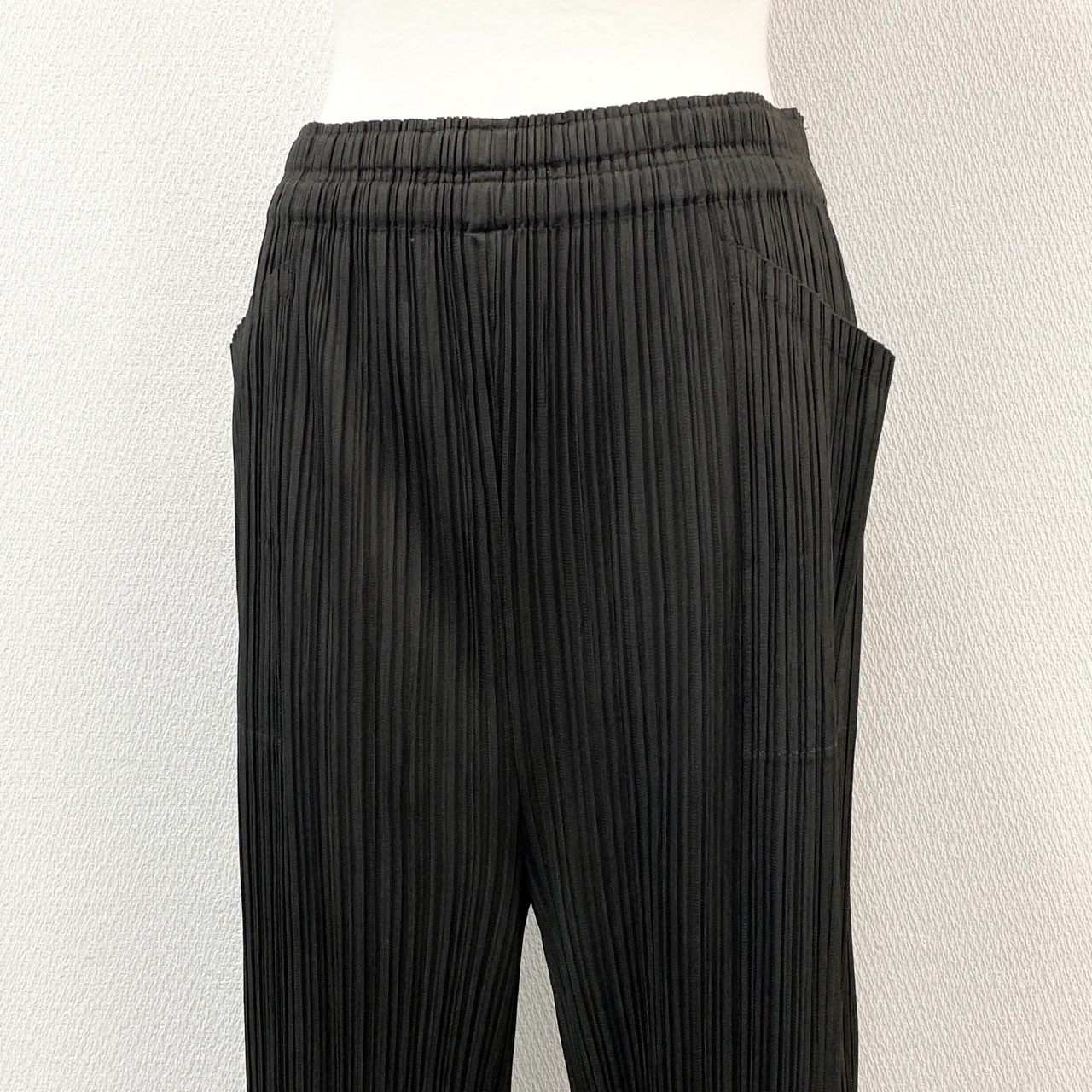 59e9 PLEATS PLEASE プリーツプリーズ プリーツパンツ ボトム PP83-JF414 サイズ3 チャコール レディース 女性用