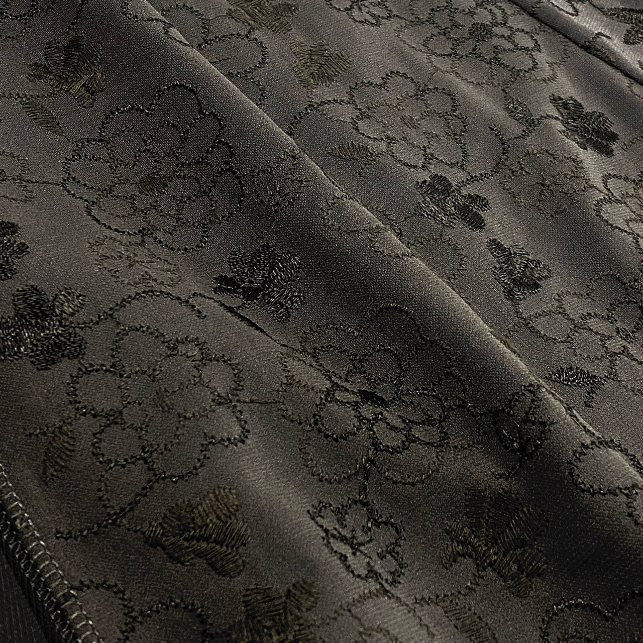 31i8 TOKUKO 1er Vol トクコプルミエヴォル 日本製 花柄刺繍 ノースリーブチュニック シアー素材切替 ワンピース トップス 9 Mサイズ カーキ レディースo07t