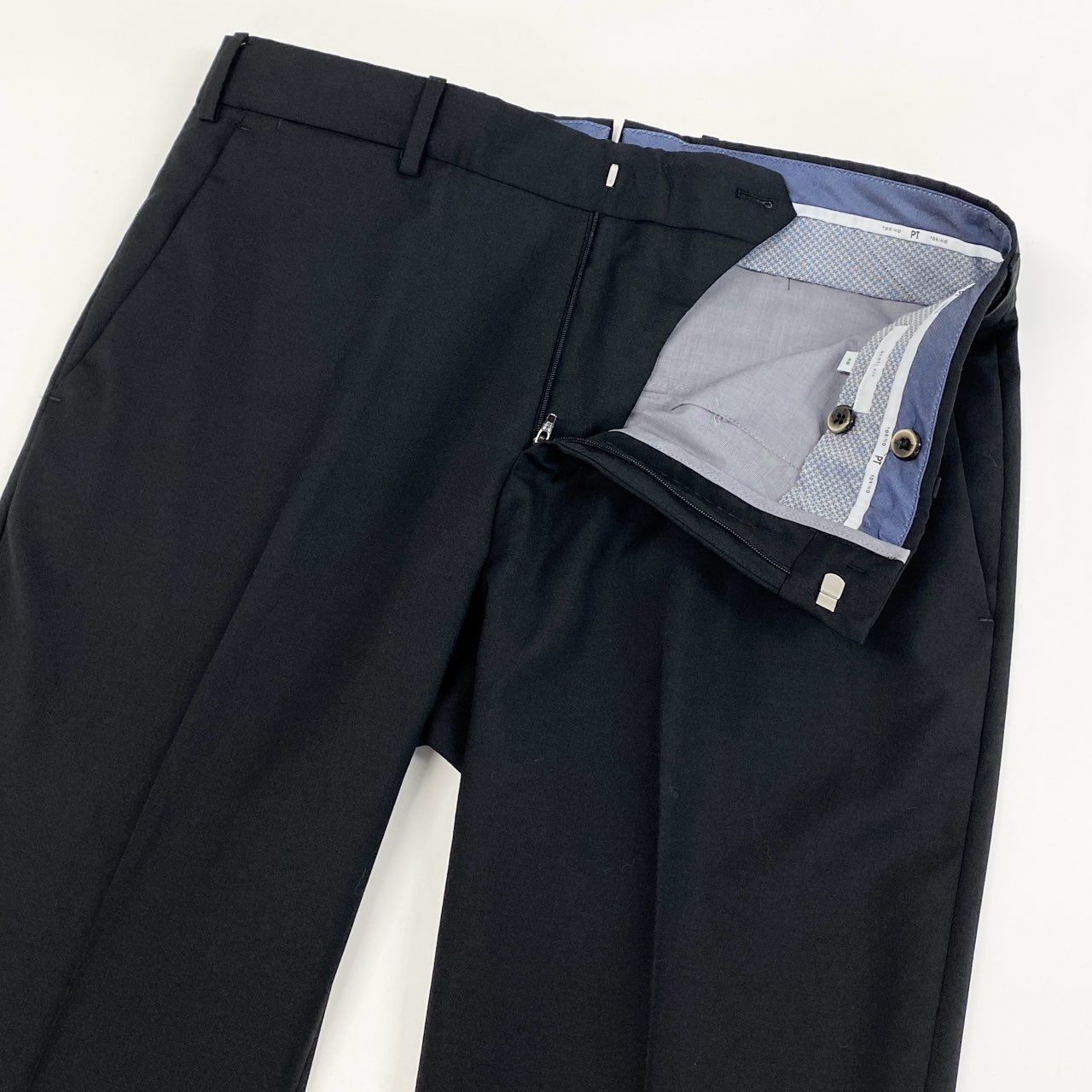 79g24 PT TORINO ピーティートリノ REBEL FIT STRETCH トラウザーパンツ ボトムス スラックス C0RFZ0Z00CL1 48 ブラック メンズ_