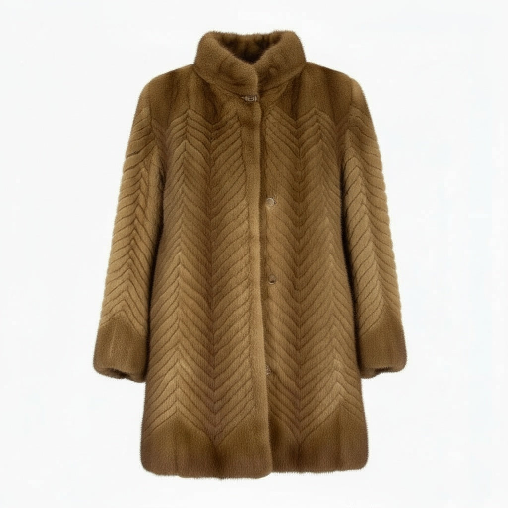 36a16 ROTINY ロティニー パステルミンク ミンクコート 毛皮コート 9