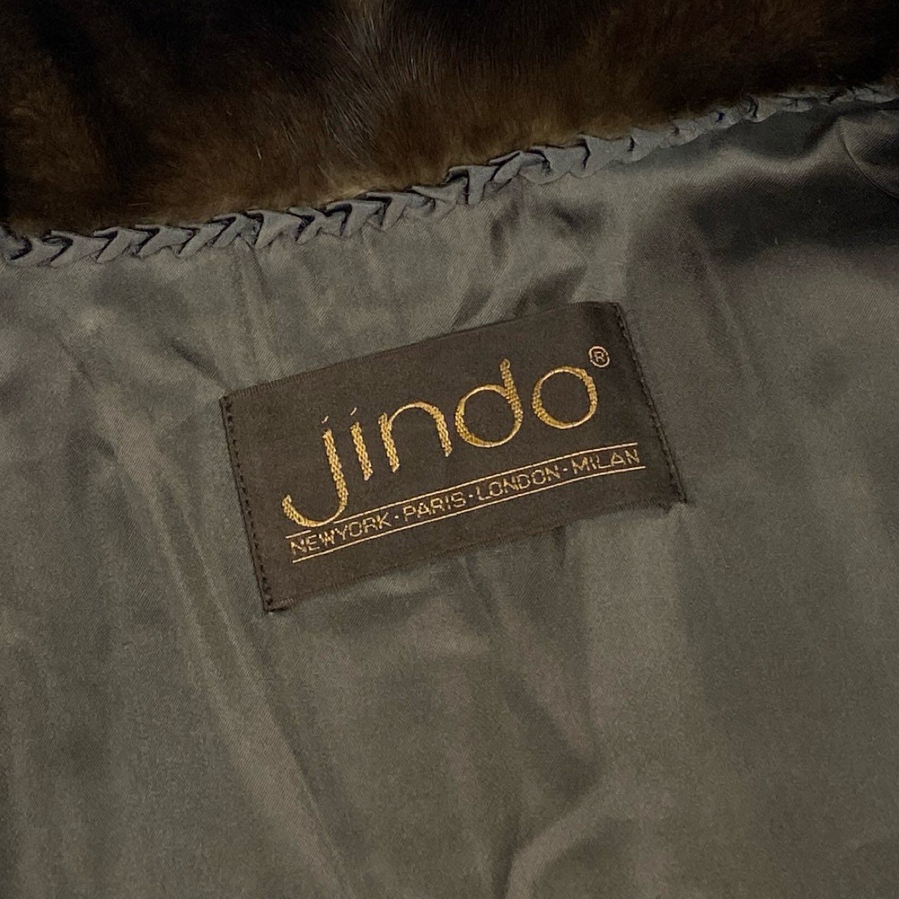 28i29 《美品》jindo ジンドー SAGA MINK サガミンク デミバフミンク 毛皮コート ミンクコート ロングコート 14サイズ ブラウン レディースt18r