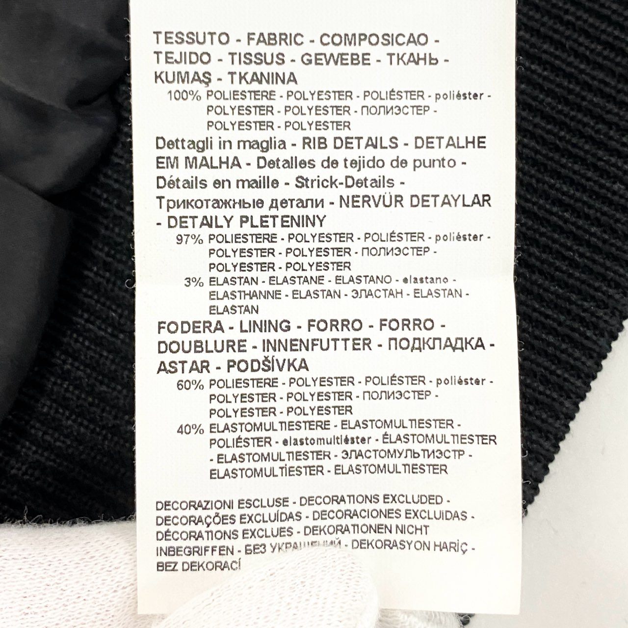 66k11 EMPORIO ARMANI エンポリオアルマーニ ベロア素材 ダブルジップパーカー ベルベットパーカー サイズ44 ブラック メンズ トップスk02i