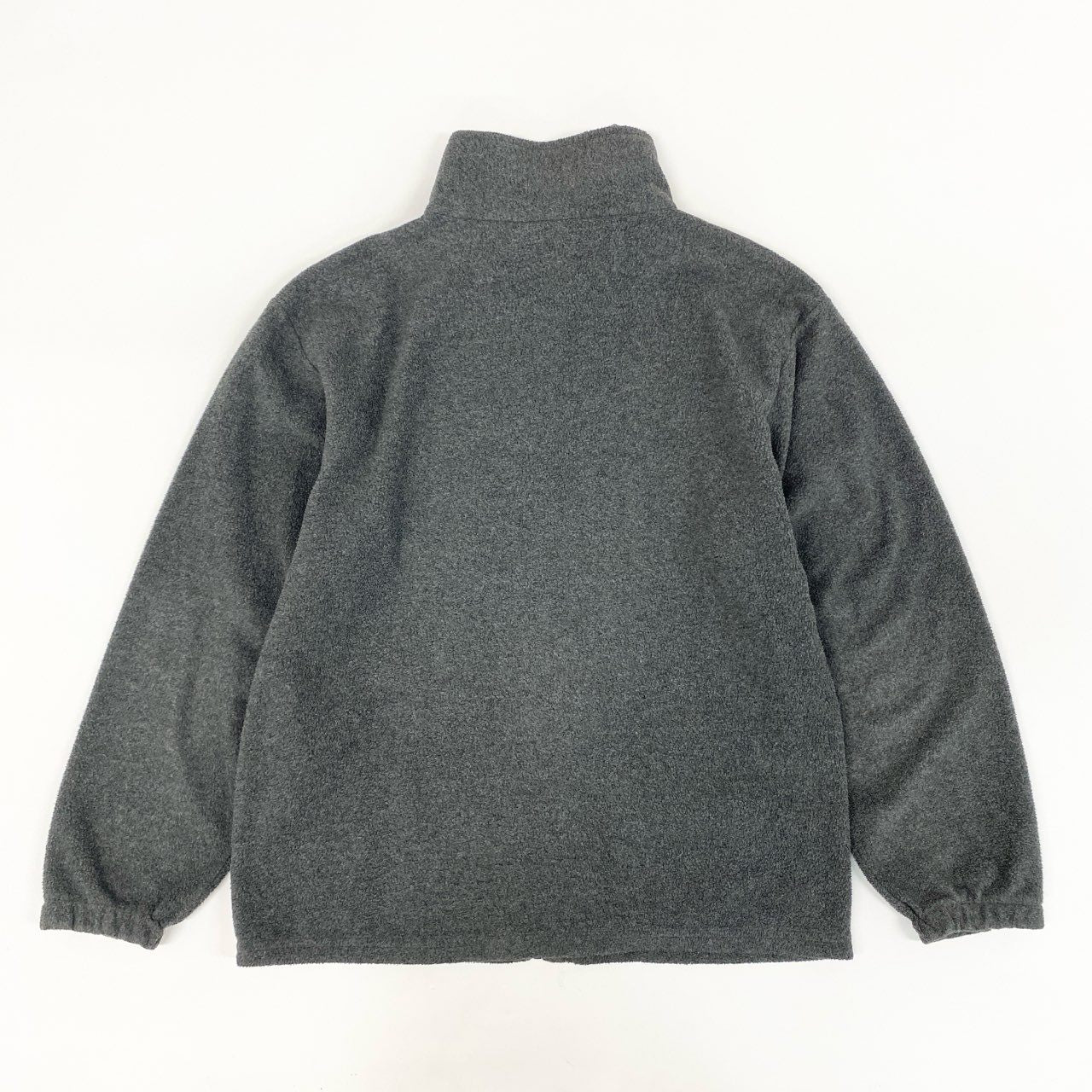 44h26 the ennoy professional ザエンノイプロフェッショナル ロゴ刺繍 フリースジャケット USA製 Mサイズ ダークグレー メンズo07t
