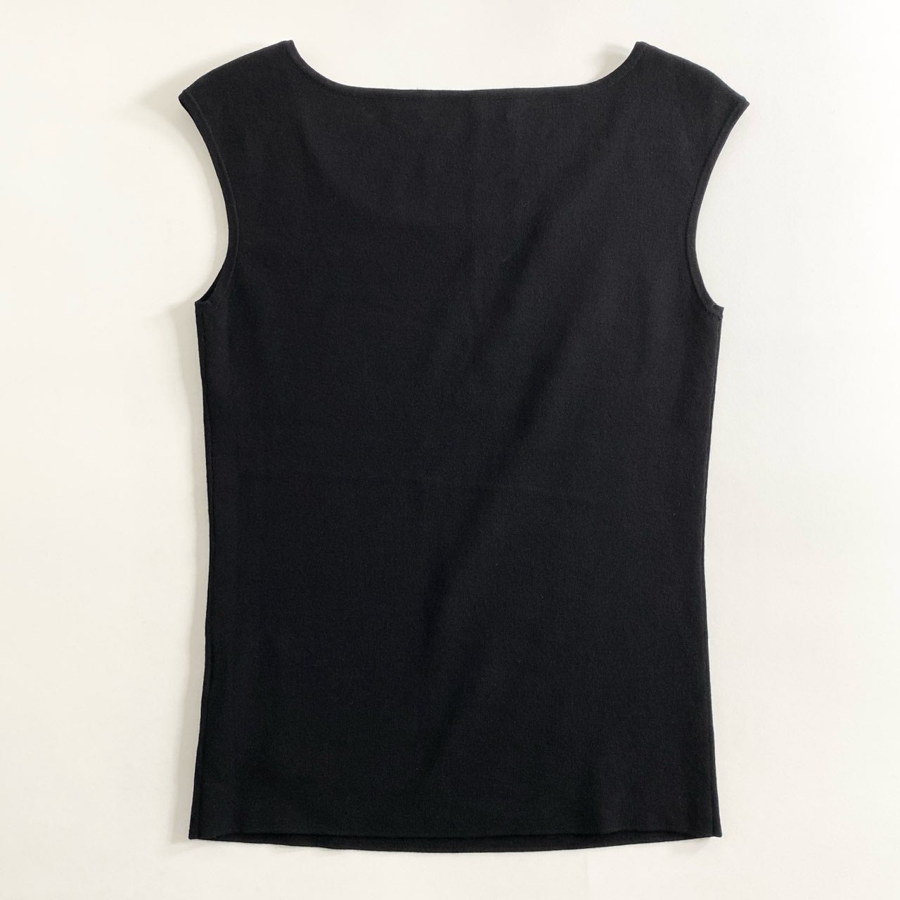 27d14 FOXEY フォクシー レーヨンブランド ノースリーブニット 春夏ニット タンクトップ 40 ブラック レディース