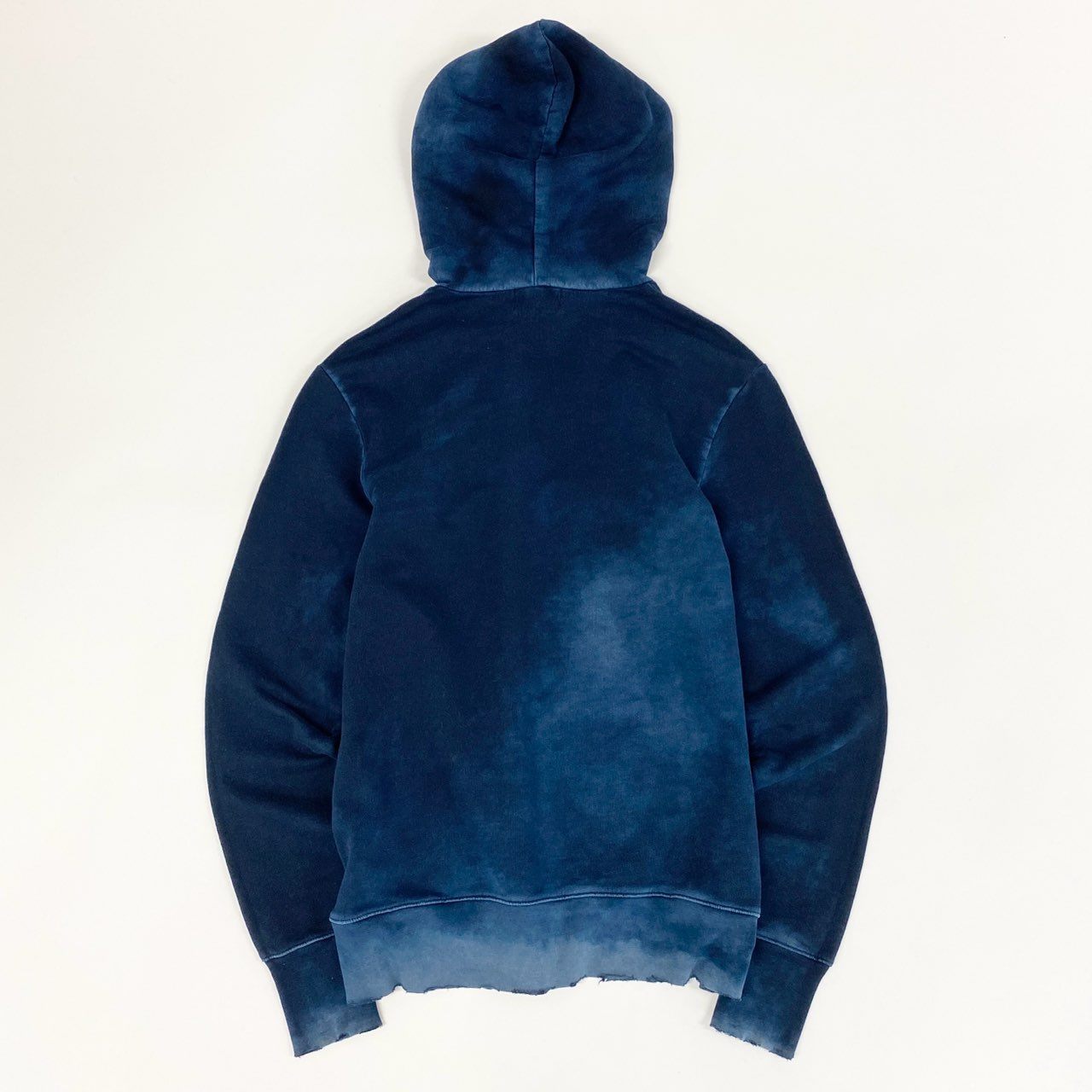 44c3 COTTON CITIZEN コットンシチズン USA製 インディゴ染め パーカー S ネイビーブルー ヴィンテージ加工 HOODIE