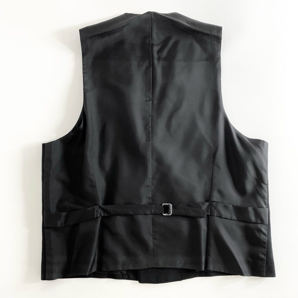 64e5 オーダー品 STRASBURGO ストラスブルゴ × Igarashi Trousers 五十嵐トラウザーズ スリーピーススーツ テーラードジャケット/ジレベスト/スラックスパンツ ブラック ウール100% メンズ 紳士服