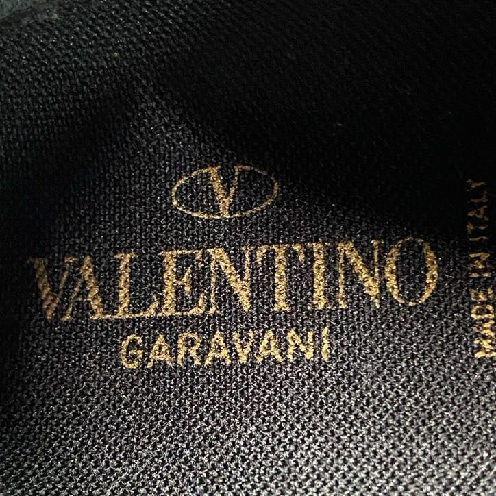 2d10 《美品》 VALENTINO GARAVANI ヴァレンティノ ガラヴァーニ Heroes Reflex ヒーローリフレックス スニーカー 40 ブラック メタル シルバー シューズ イタリア製