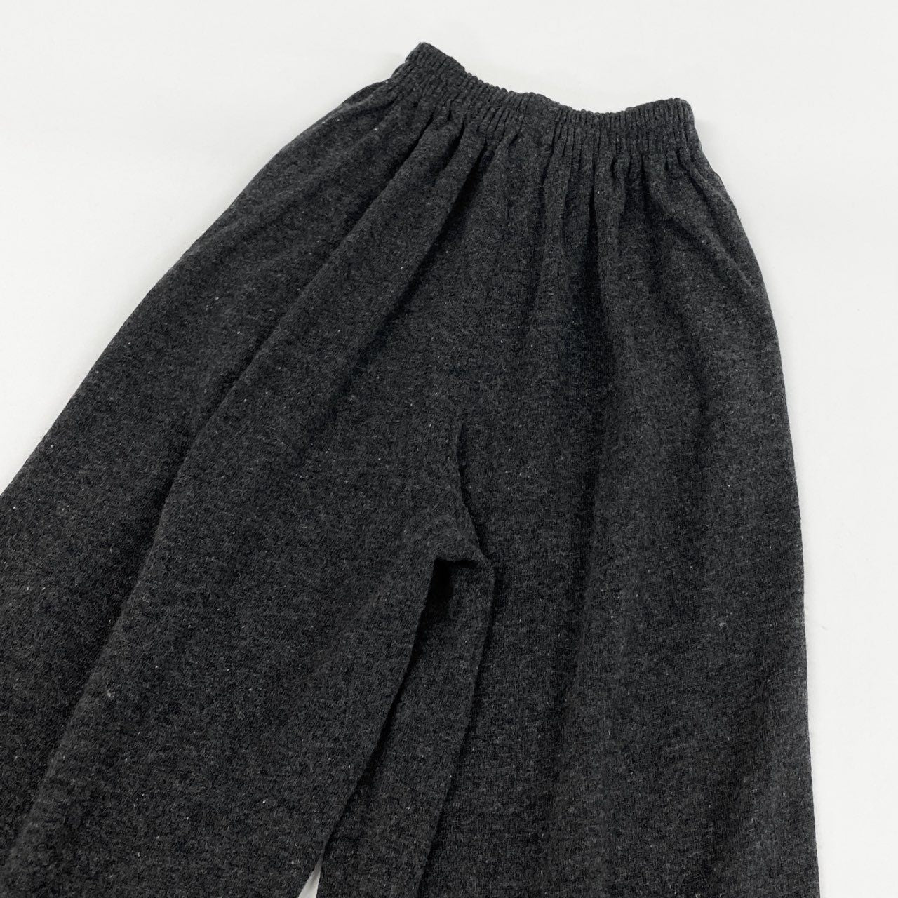 48h15 COMME des GARCONS コムデギャルソン ウール ワイドパンツ サイドライン グレー ブラック レディース 日本製k02i