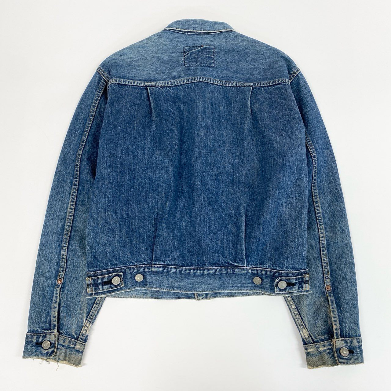 12i26 Levi’s リーバイス 雰囲気◎ 507 デニムジャケット Gジャン J22 赤耳 サイズ40 インディゴブルー メンズu02t