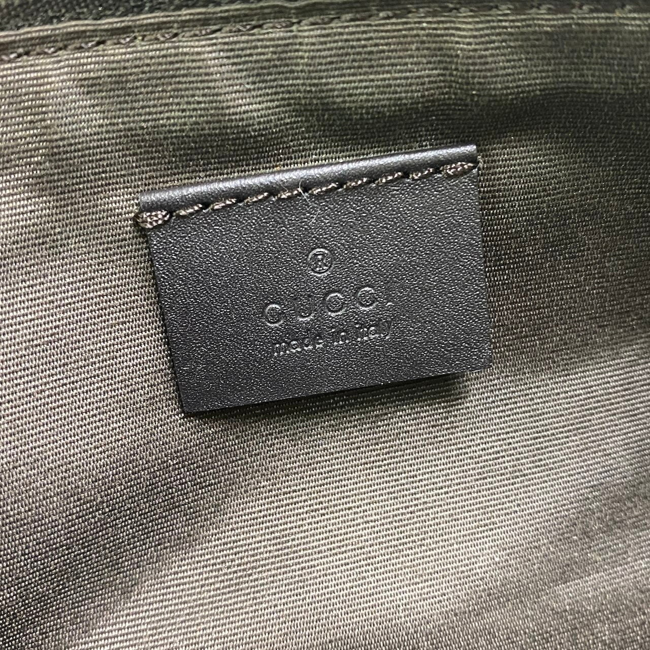 h29 GUCCI GGキャンバス アクセサリーポーチ ベージュ ダークブラウン レディース 女性用ta1