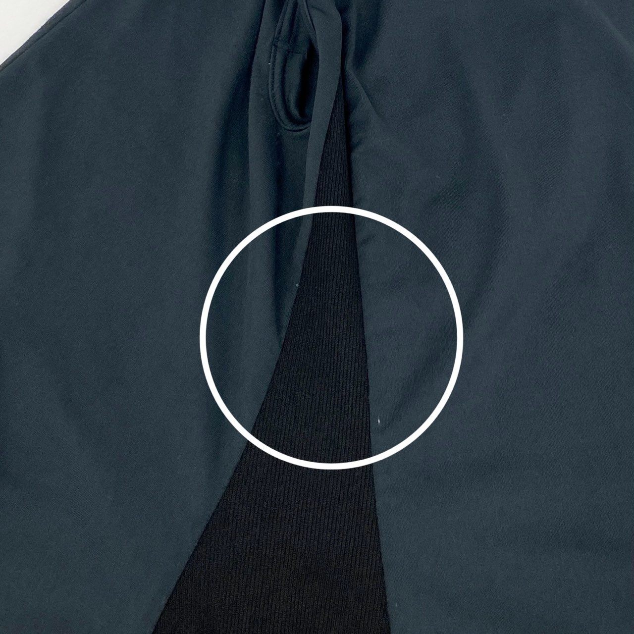 51f3 COMME des GARCONS コムデギャルソン 2011年 ストレッチ 変形フーディリブトップ XS グレー カットソー パーカー 伸縮性◎