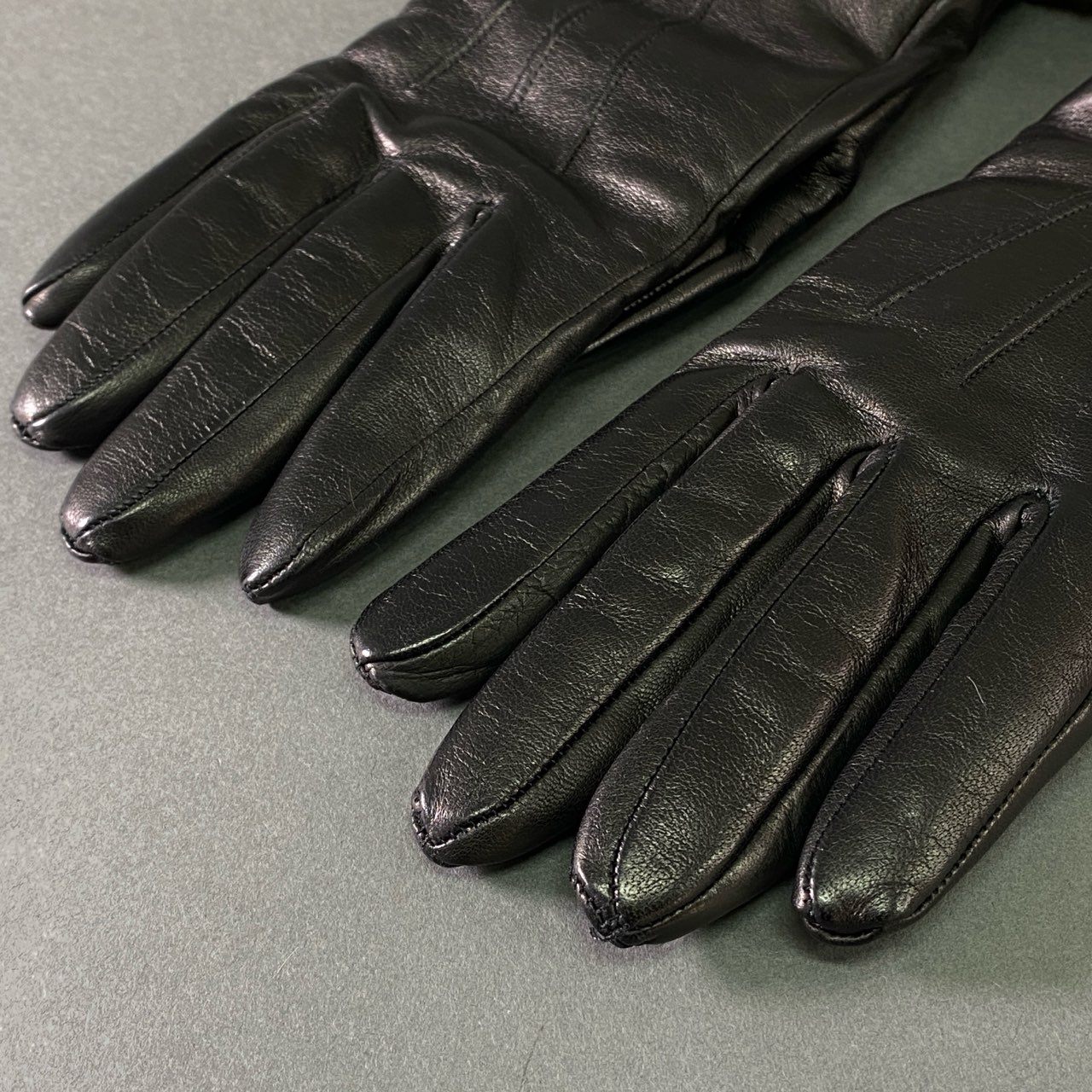 a17 VALENTINO GARAVANI ヴァレンティノ ガラヴァーニ ファーコンビ カシミヤ100 レザーグローブ ブラック 手袋 イタリア製 箱付き