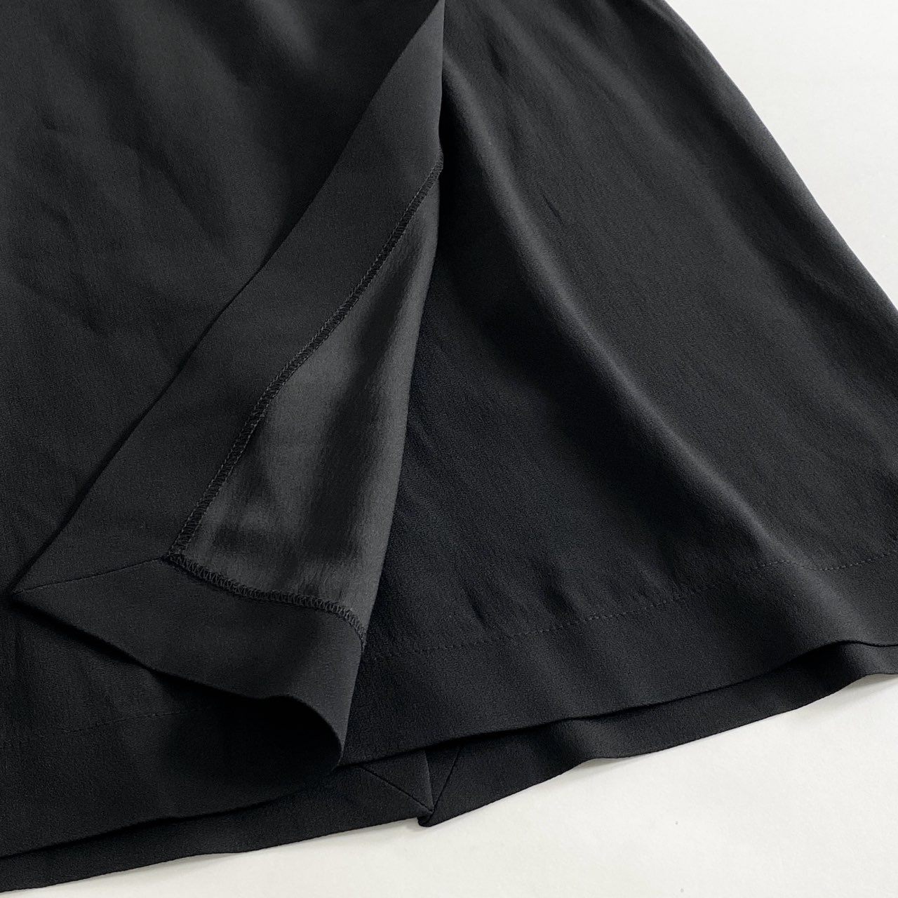4j17 《タグ付き》定価¥59,400 JIL SANDER NAVY ジルサンダー ネイビー WOVEN SKIRT ウーブンスカート 42 ブラック イタリア製