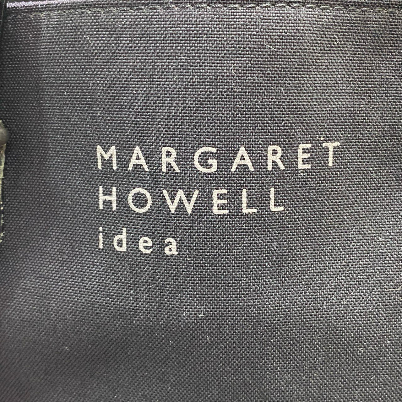 Ac6 《美品》 MARGARET HOWELL idea マーガレットハウエル アイデア 2WAY ミニトートバッグ ハンドバッグ ブラック ショルダーバッグ Pinner カバン