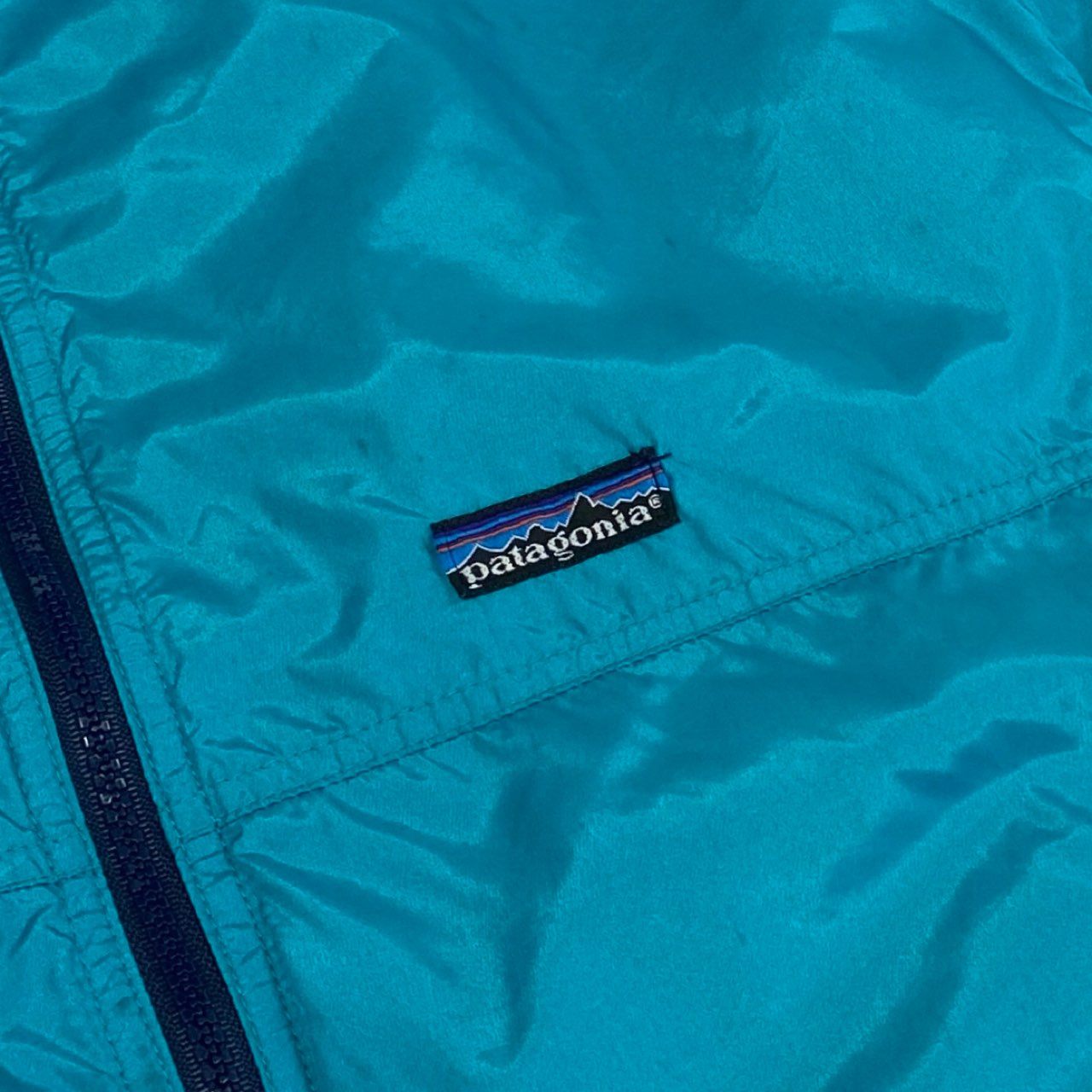 61g23 Patagonia パタゴニア 80s VINTAGE シェルドシンチラジャケット フリースライナー 三角タグ カナダ製 4211 XL グリーン メンズ