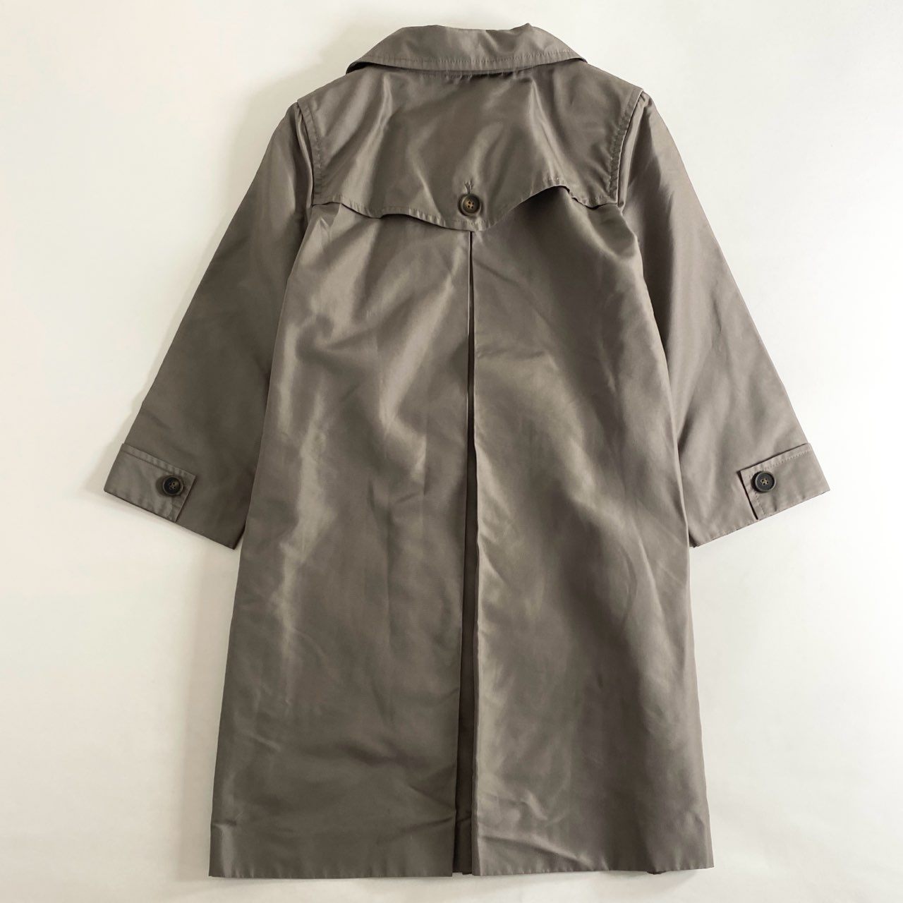 17i23 DAISY LIN for FOXEY デイジーリン フォクシー シルク100% シルクコート トレンチコート サイズ38 グレー レディース 女性用 薄手コート