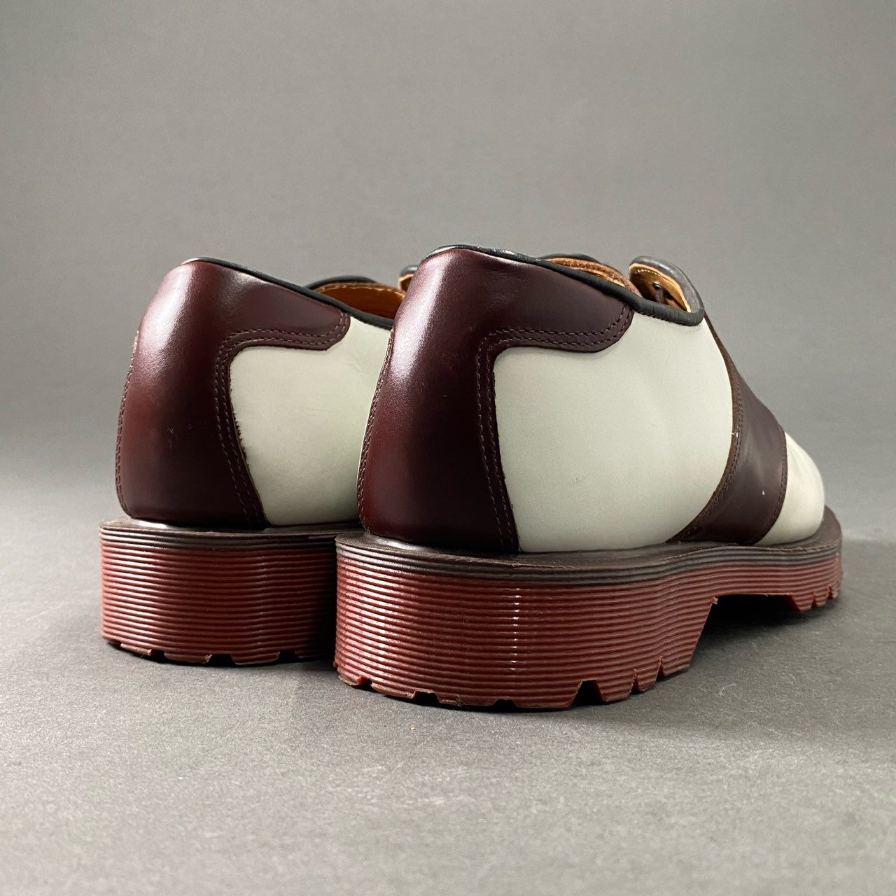1e19 DR. MARTENS ドクターマーチン 5EYE サドルシューズ ドレスシューズ AW0006 PC11L UK8 ホワイト ブラウン レザー