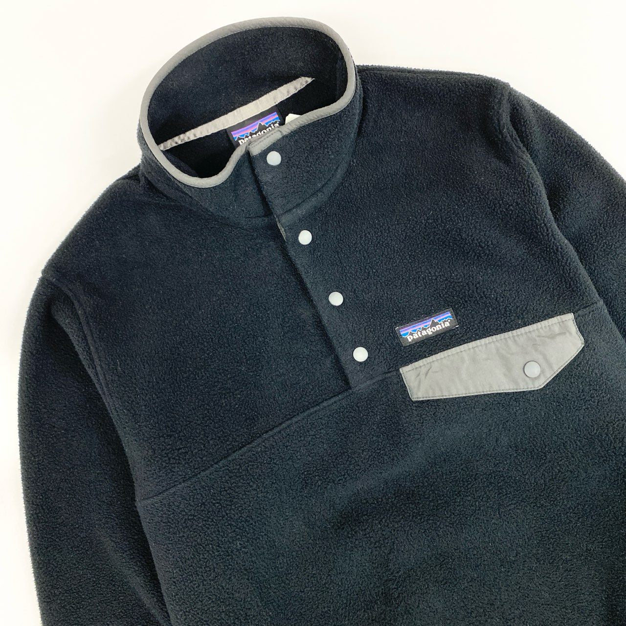 52h25 patagonia パタゴニア SYNCHILLA SNAP T シンチラフリーススナッププルオーバー ジャケット 25580SP18 XSサイズ ブラック メンズo07t